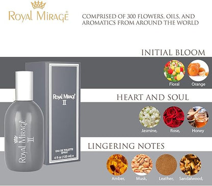 Royal Mirage Perfume Greay (No.11) 120Ml