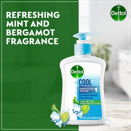 Dettol Cool Mint & Bergamot Antibacterial Hand Wash, 200ml