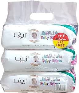 Ziva Baby Wipes, 3 Pieces