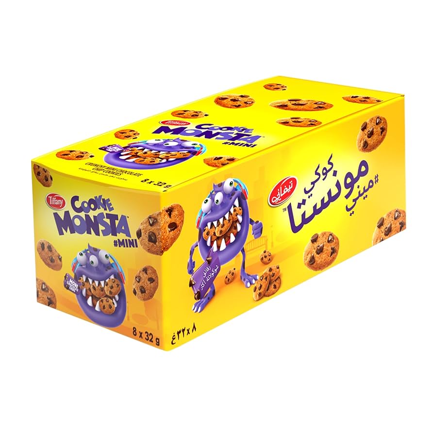 TIFFANY MONSTA COOKIES MINI 8x32gm