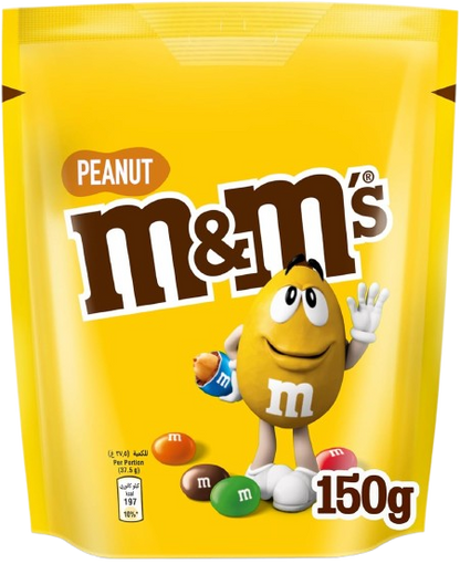 M&M's Peanut Coated with Milk Chocolate, 2x150g