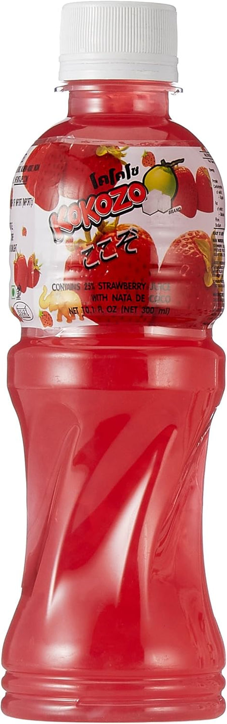 Kokozo Strawberry Juice With Nata De Coco 320 ml