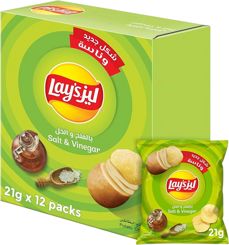 Lay's Potato Chips Salt & Vinegar, 21g