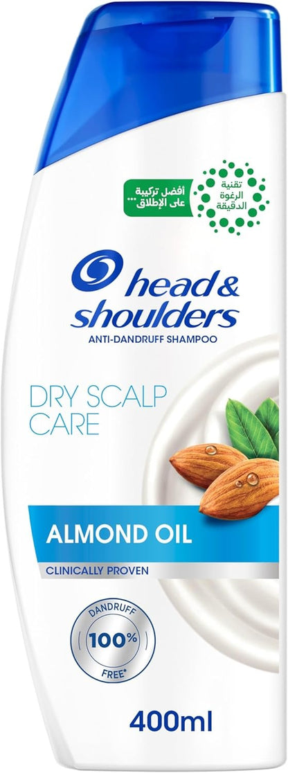 Head & Shoulders Anti-Dandruff Dry Scalp Care with Almond Oil Shampoo, 400ml