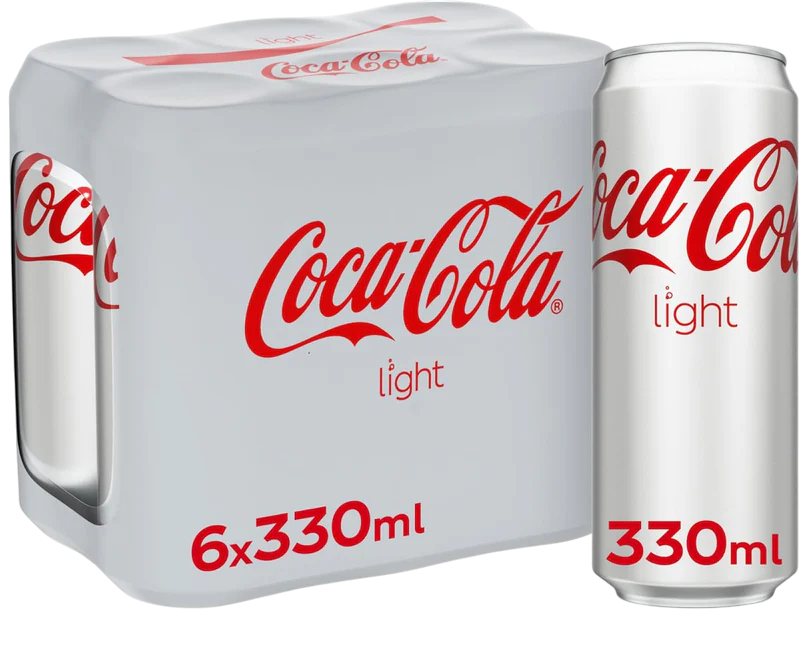 Coca-Cola Light Carbonated Soft Drink Can, 330ml