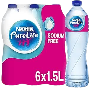 Nestle Pure Life Sodium-Free Water, 6x1.5L