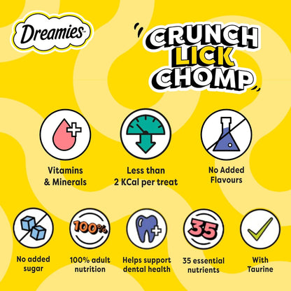 Dreamies Cat Treats with Chicken, 60g