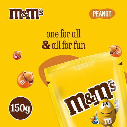 M&M's Peanut Coated with Milk Chocolate, 2x150g