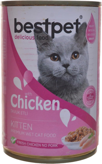Bestpet Chicken Kitten Cat Wet Food, 400g