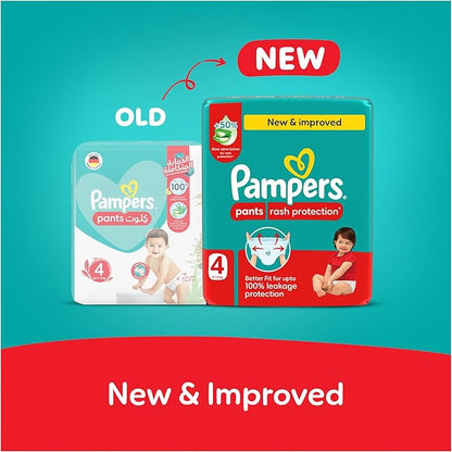 Pampers Rash Protection Diapers with Aloe Vera Lotion Size 4 (9-14kg), 16 Pieces