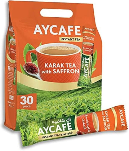 Aycafe Karak Tea with Saffron, 30piecesx18g