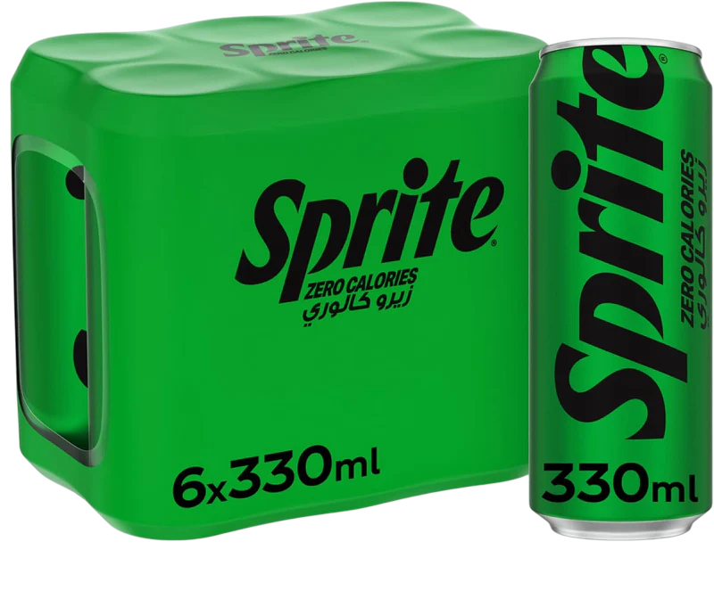 Sprite Lemon-Lime Flavoured Soft Drink Can, 330ml