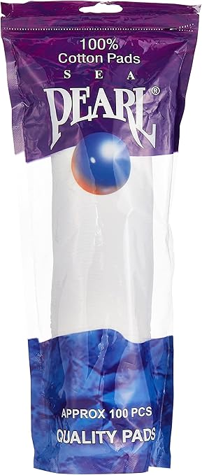 Sea Pearl Cotton Pads, 100 Pieces