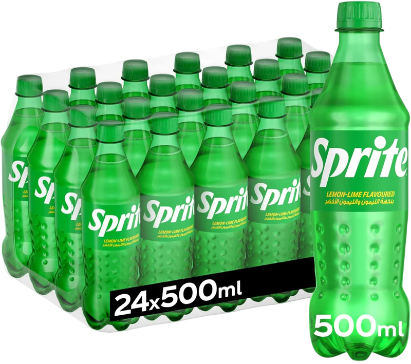 Sprite Regular Lemon Lime Flavored Carbonated Soft Drink Pet, 500ml