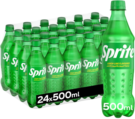 Sprite Regular Lemon Lime Flavored Carbonated Soft Drink Pet, 500ml