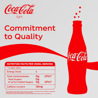 Coca-Cola Light Carbonated Soft Drink Can, 330ml