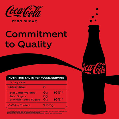 Coca-Cola (Coke) Zero Soft Drink, 330ml