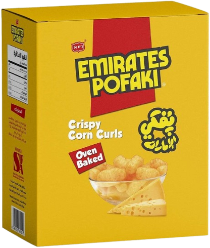 Emirates Pofaki Crispy Corn Curl, 25x15g