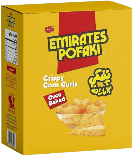 Emirates Pofaki Crispy Corn Curl, 25x15g