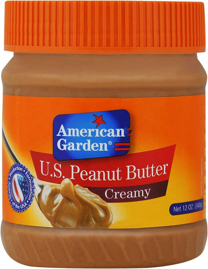 American Garden Creamy Peanut Butter, Vegan, Gluten Free, 340g