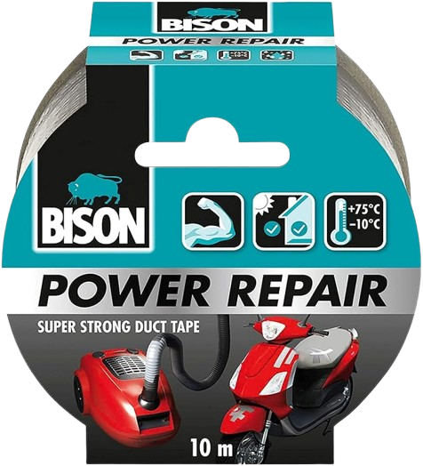 Bison Power Repair Tape Grijs Rol, 10ml
