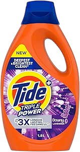 Tide Downy Lavender Liquid Laundry Detergent, 1.8L