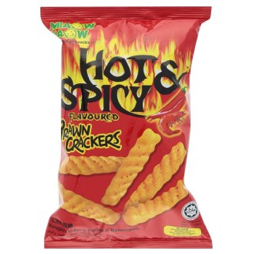 Miaow Miaow Crackers Flavored With Hot And Spiced Shrimp 50 g