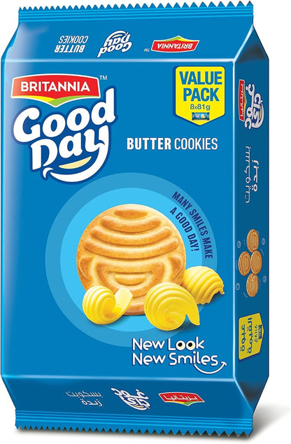 Britannia Good Day Butter Biscuits, 8x72g