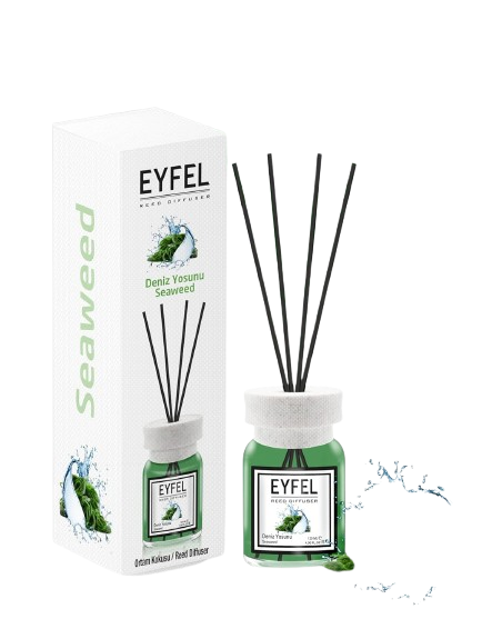 EYFEL Reed Diffusers for Home – Seaweed Reed Diffuser Set 4.05 fl oz Oil Diffuser Sticks, Bathroom Diffuser, Home Fragrances, Scented Sticks, Home Décor