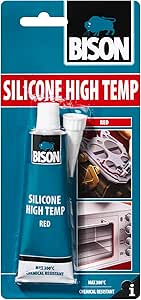 Bison Silicone High Temp Glue Red, 60ml