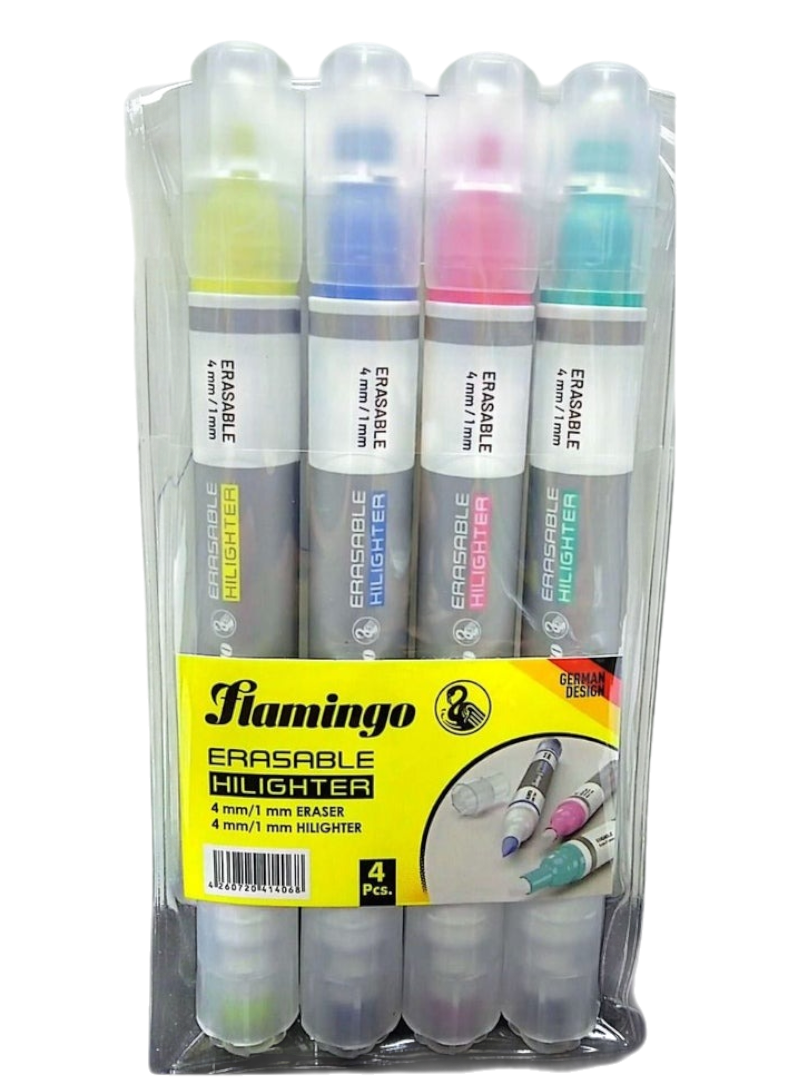 Flamingo Highlighter F-555-4, 4 Pieces