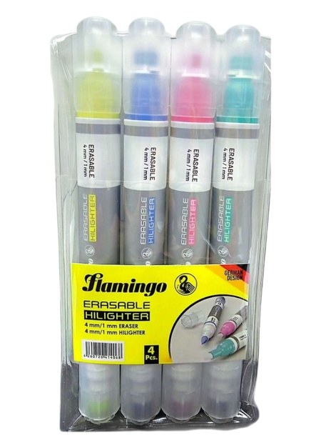 Flamingo Highlighter F-555-4, 4 Pieces