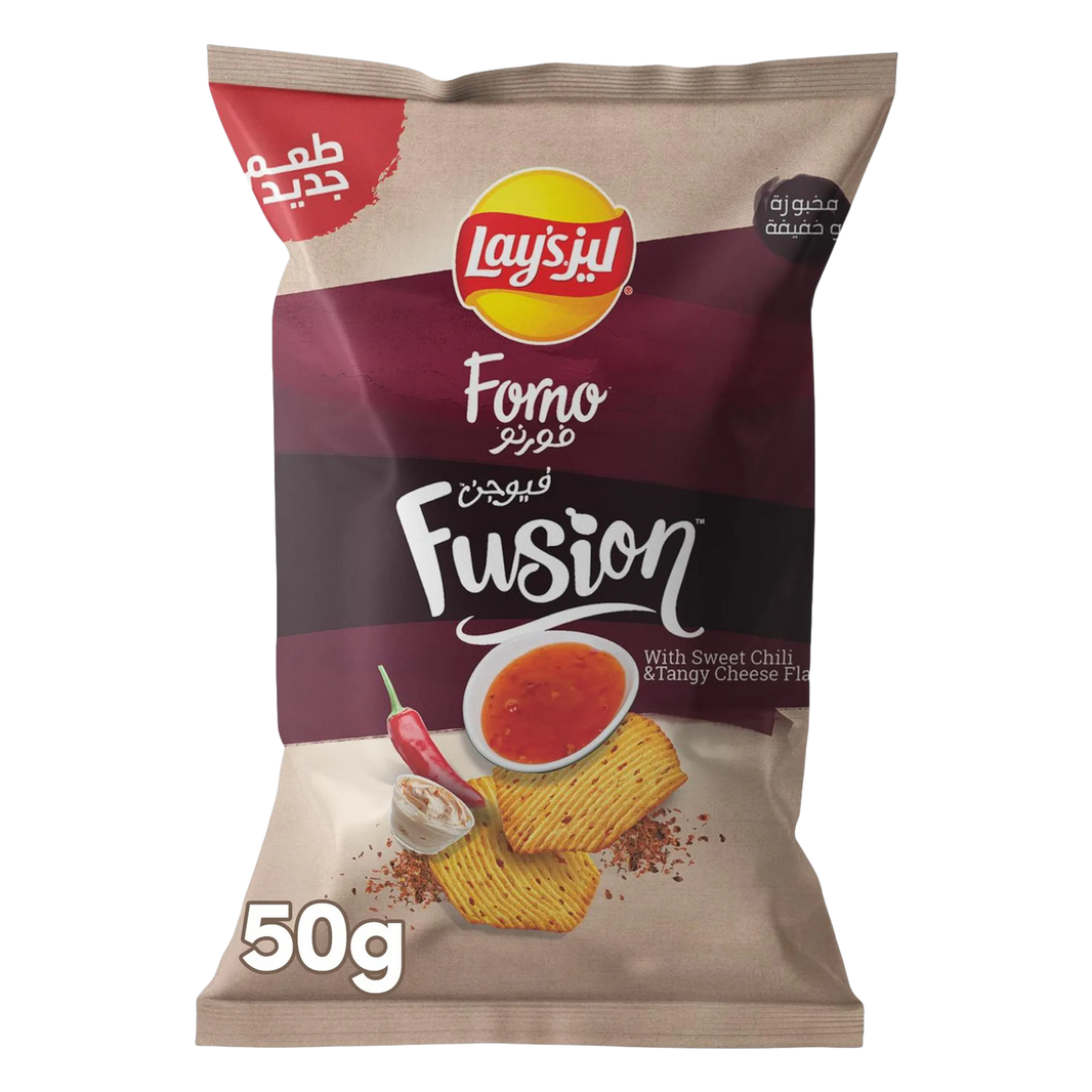 Lay's Forno Fusion Potato Chips Sweet Chilli Tangy Cheese Flavor, 50g