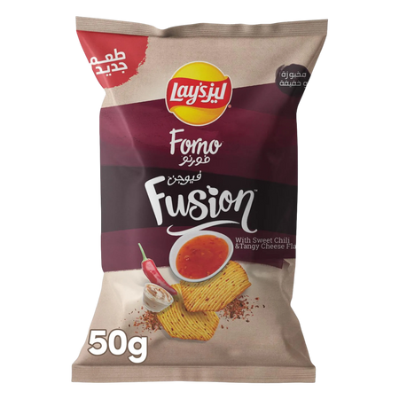 Lay's Forno Fusion Potato Chips Sweet Chilli Tangy Cheese Flavor, 50g