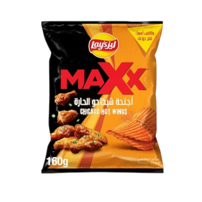 Lay's Maxx Chicago Hot Wings Potato Chips, 160g