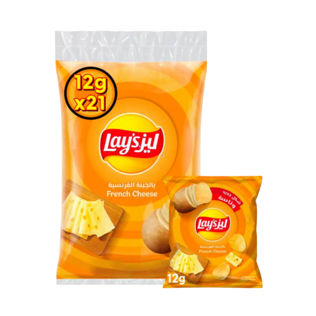 Lay's French Cheese Potato Chips, 21x12g