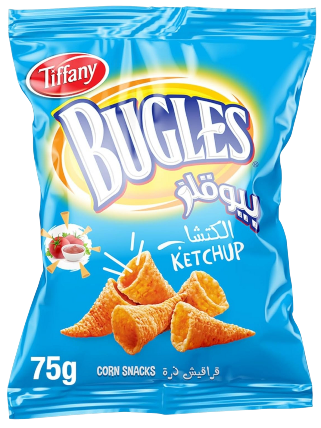 Tiffany Bugles Ketchup Corn Snacks, 75g
