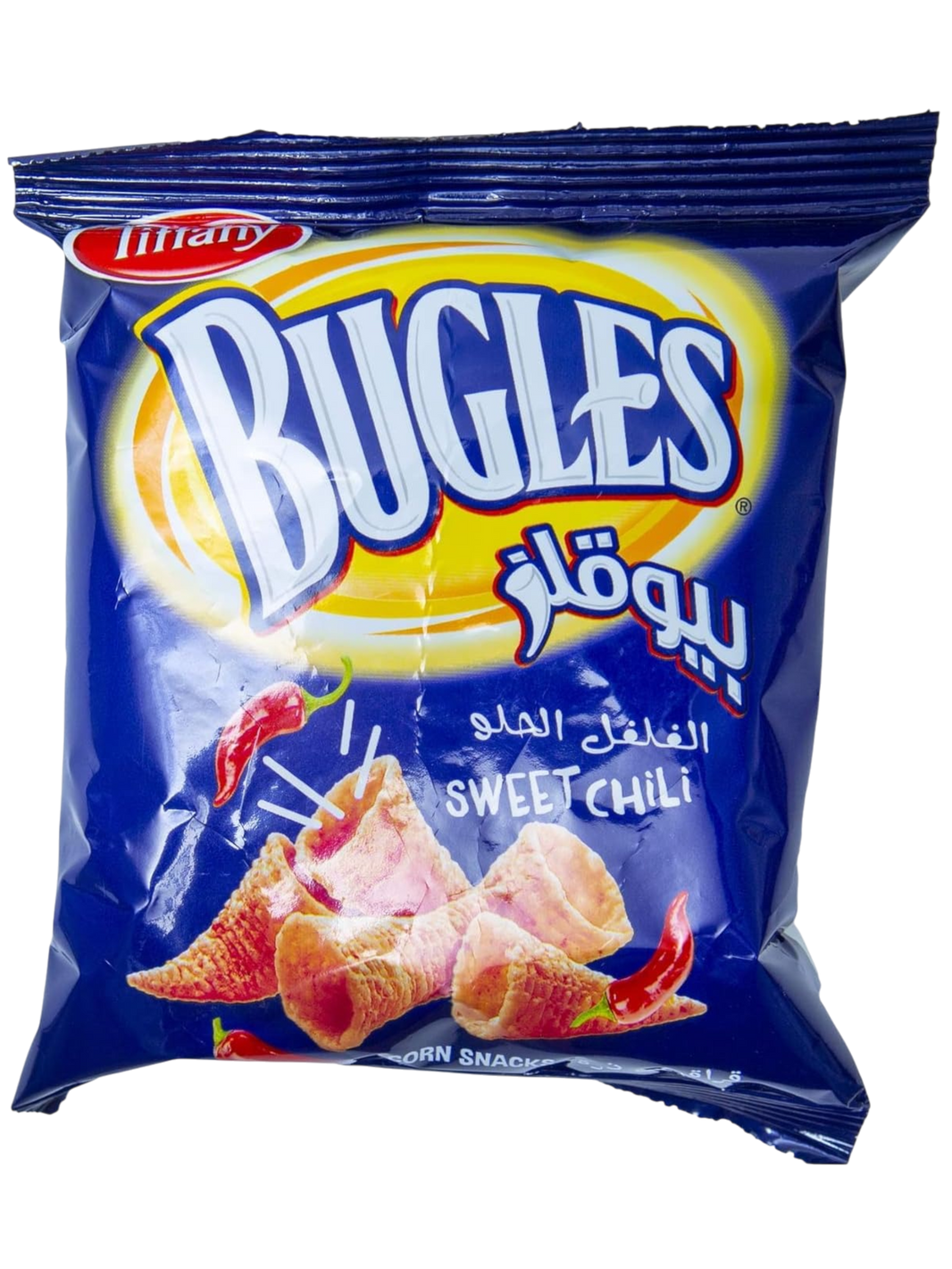 Tiffany Bugles Chili Corn Snacks, 75g