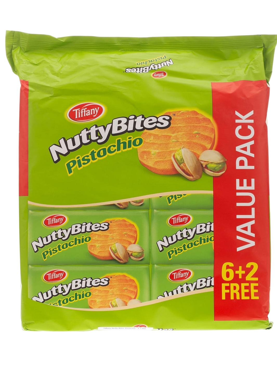 Tiffany Nutty Bites Pistachio Biscuits, 8x72g