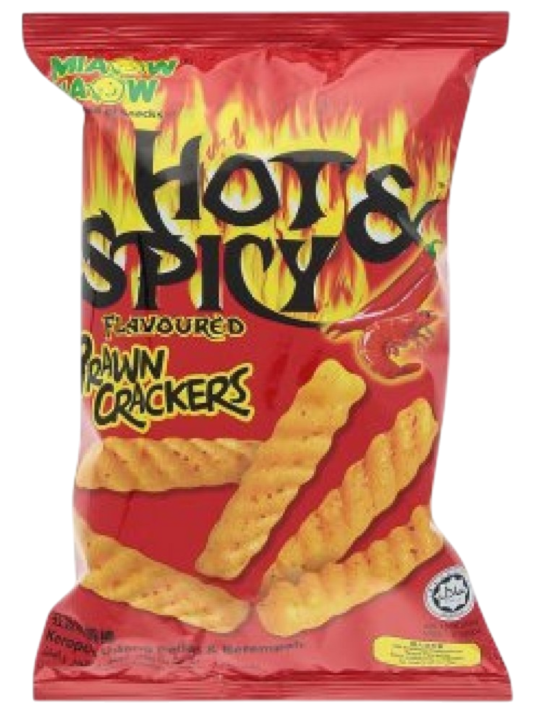 Miaow Miaow Crackers Flavored With Hot And Spiced Shrimp 50 g