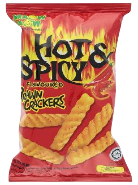 Miaow Miaow Crackers Flavored With Hot And Spiced Shrimp 50 g