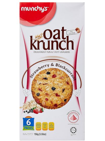 Munchys Oatkrunch S/Berry & B/Currant 156 g