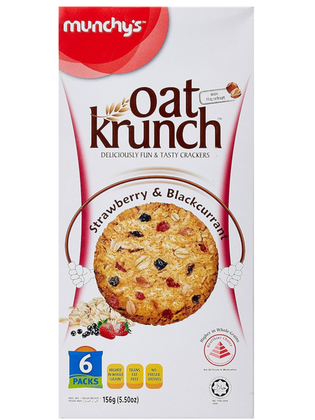Munchys Oatkrunch S/Berry & B/Currant 156 g
