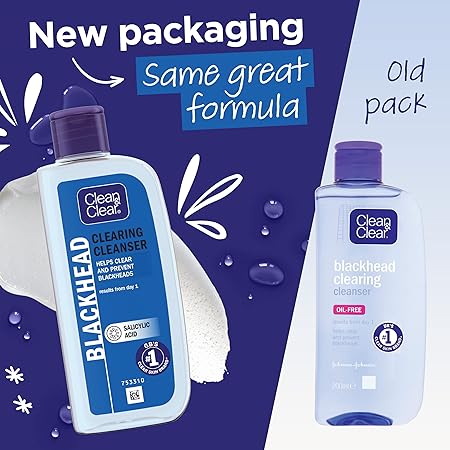 Clean & Clear Blackhead Clearing Cleanser, 200ml