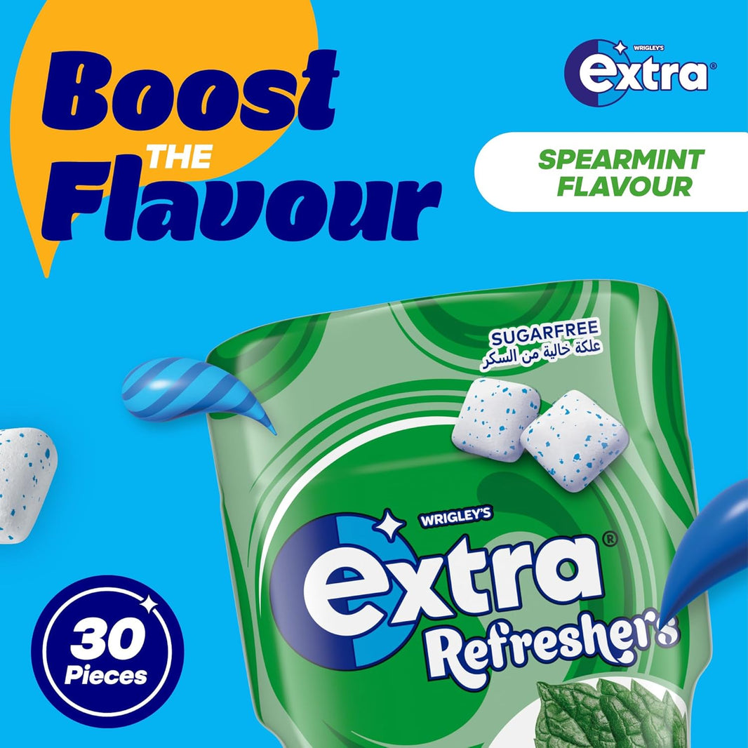 Extra Handy Pack Refresher Spearmint Cubies, 15g