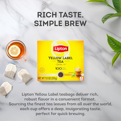 Lipton Yellow Label Tea Bags, 2g, 100 Bags