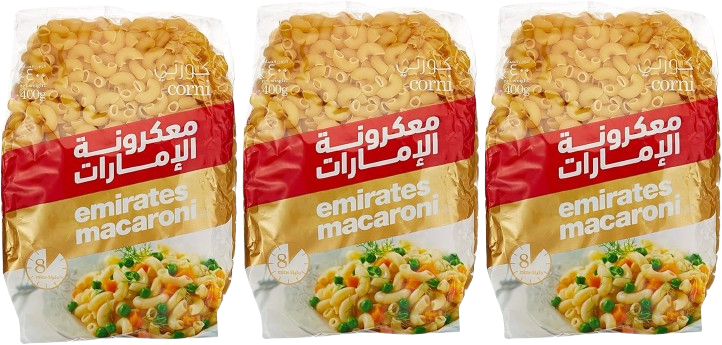 Emirates Macaroni Corni, 3x400g