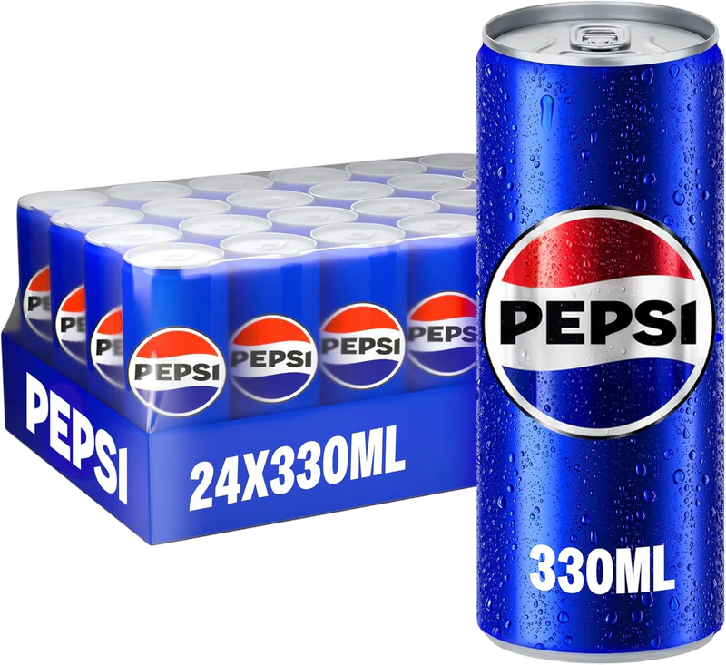 Pepsi Cola Soft Drink Can, 330ml