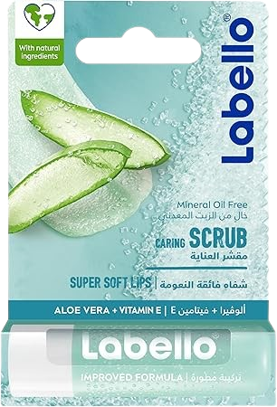Labello Lip Caring Scrub with Aloe Vera, 4.8g