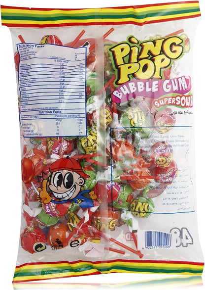 Mates Ping Pop Lollipop Assrtd 864Gm